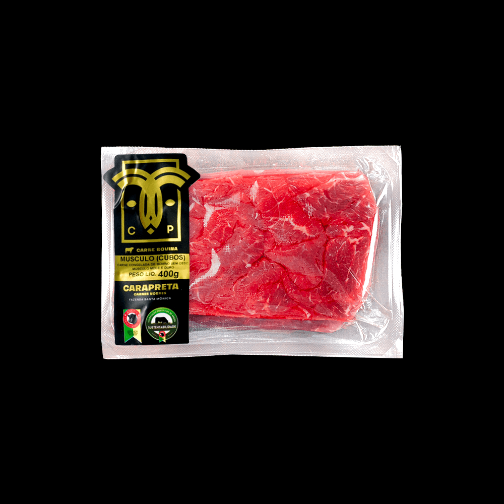 Músculo em Cubos 400g